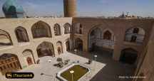 مسجد و منار علی بر اساس طرح مساجد چهار ایوانی